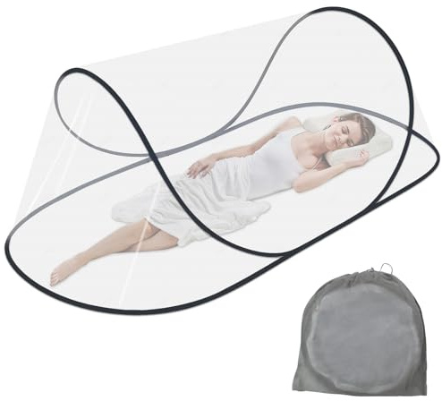 NAVESO Pop Up Mosquito Net, Foldable Mosquito Net Travel, Travel Mosquito Net For Camping Home Travel Dorm, Easy And Fast Installation