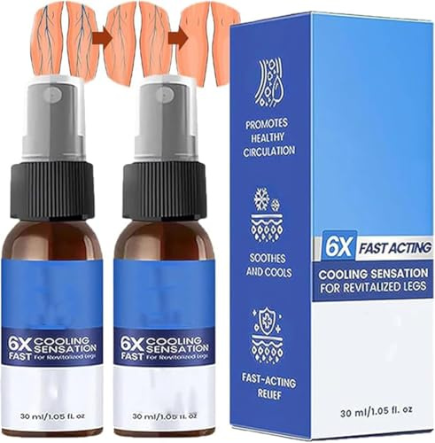 2 Pcs VascuCare Herbal Spray for legs, VascuCare Vein Healing Spray, for All Skin Types