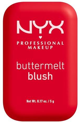 NYX Professional Makeup Buttermelt Blush, Powder Blush, upto 12H Wear, Fade & Transfer Resistant, Silky & Weightless Formula, Suitable for All Skin Types, Butta Cherry Pop