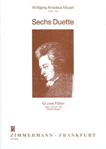 Sechs Duette: Nr. 1-3. Heft 1. KV Anh. 156. 2 Flöten.