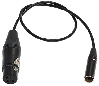 BMPCC Câble audio TA3M vers microphone XLR 3 broches pour Blackmagic Design Pocket Cinema Camera 4K (80 cm)