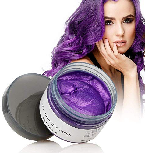 Temporäre Haarwachs Farbe, OCHILIMA Haarwachs Frisur Farbstoff Schlamm, natürliche Inhaltsstoffe Waschbare Haarstylingcreme für Männer Frauen Farbwachs 120g /4,23 Unzen