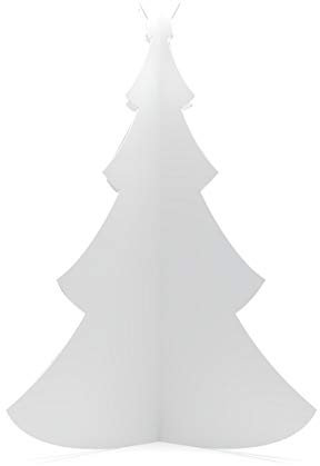 Panorama Árbol de Navidad Blanco para Colorear 126x150 cm - Impreso en Papel Rígido - Árbol de Navidad para Colorear - Árbol Decorativo - Decoración Navidad - Árbol Navideño - Regalo Navidad