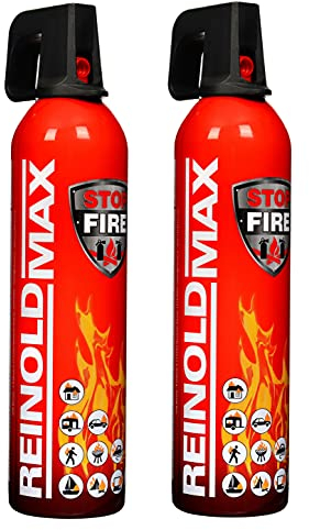 IWH Reinoldmax - Spray extintor de Incendios (2 Unidades, 750 ml, Reutilizables)