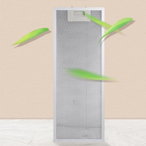 Jayruit Metallgitter-Abluftfilter, Edelstahl-Dunstabzugshaube, Metallfettfilter, 192 x 470 x 9 mm, geeignet für Dunstabzugshauben, verbessert den sauberen Luftstrom