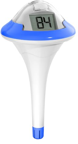 BALDR Pool Thermometer Rechargeable, 180 Days From 1 Charge, No Need to Replace Batteries, with IPX7 Waterproofing and Digital Display Easy to Read, Suitable for Swimming Pools, Hot Tubs, Ice Bath