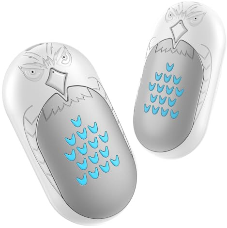 Calentador de Manos Recargable 2 Pack,6000mAh Calentador de Manos eléctrico,20 Horas de Calor Seguro,Calentador de Bolsillo portátil,Regalos para Hombres,Navidad,Outdoor,Golf(White, Mini)