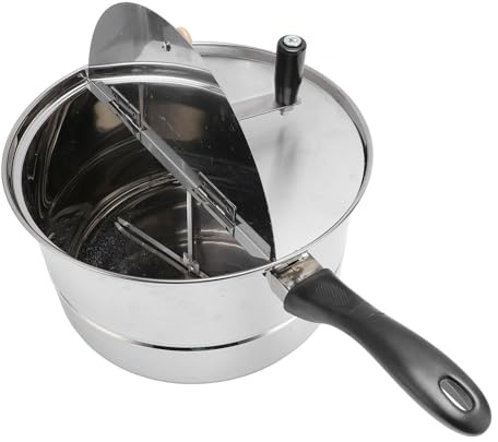 Koper Popcorn Maker Edelstahl Popcorn Popper mit Handkurbel Popcorn -Topf für Gas Elektrische Erwärmung