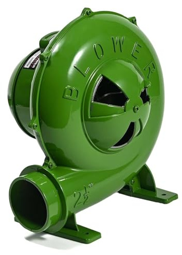 JOUFNING Ventilatore Centrifugo per Barbecue - Ventilatore Elettrico per Fucina da Fabbro 110V/220V, Ventilatore per Accenditore A Carbone per Camino, Ventilatore per Fucina A Carbone(700W)