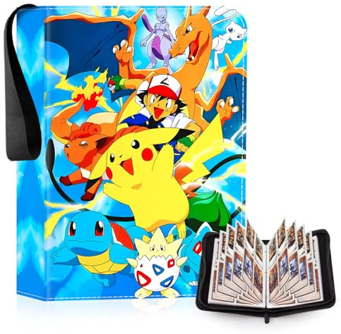 Classeur Carte,Niaetuto 400 Pochette Albums pour Cartes à Collectionner,50 Pages Album Carte,Imperméable Porte Cartes,Classeur Carte Collection pour Enfants,adultes,collectionneurs