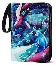 Herritozl Sammelalbum für Pokemon Karten - 50 Seiten 400 Karten Album | Klein Sammelkartenalben Tragbar Wasserdicht PU Karten Halter Heft Ordner Buch, Sammelkartenalben für Sammler Bunt-400