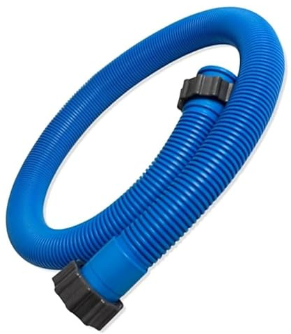 Whychstore Poolslang, 3,8 cm simbassäng filtreringsslang för system, blå kraftig PVC poolslang 3,8 cm x 150 cm