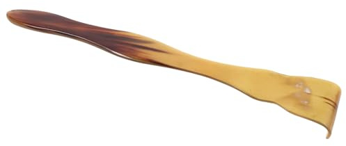 VILLFUL Oxhorn Ryggkliare Bärbar Anti-itch Kroppsmassör med Långt Skaft för Självmassage och Ryggskrapning Ergonomisk Design för Enkel Tillgång och Avslappning för Vuxna