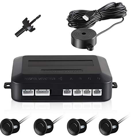 Sensori Parcheggio Auto Aolead Parcheggio Posteriore Kit 4 Sensori Radar (Nero)