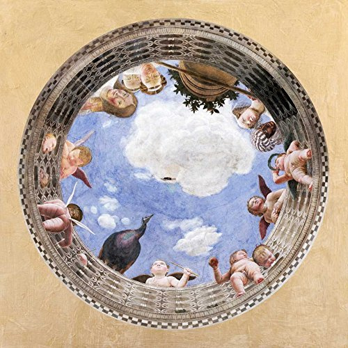 Feeling at home Lienzo-con-AMERICANO-BOX-Cámara-degli-sposi-Mantegna-Andrea-Figurativo-Fine-Art-impresión-sobre madera-marco-Cuadrado-34x34_in