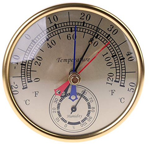 ShiftX4 No Battery 5 Min Max Thermometer Hygrometer Wall Mount Wall Hang Analog Indoor Outdoor Anti Rain Temperature Humidity Meter