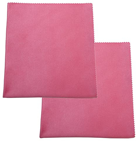 argus extra großes Brillenputztuch 2er Pack XXL 30 x 40 cm waschbar ökologisch pink berry