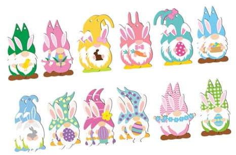 WOFASHPURET 24stücke Osterhasen Dekorationen Hängende Frühlingsornamente Für Ostern Niedliche Bunny Designs Für Festliche Dekorationen Und Feiertagsfeiern