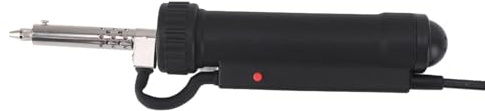 FTVOGUE Elektrische Vakuumpumpe, Tragbar, 30 W, Lötsauger, Entlötpumpe, Handgerät Zum Entfernen von Lötzinn für Reparaturschweißen (Schwarzer EU-Stecker 220 V)