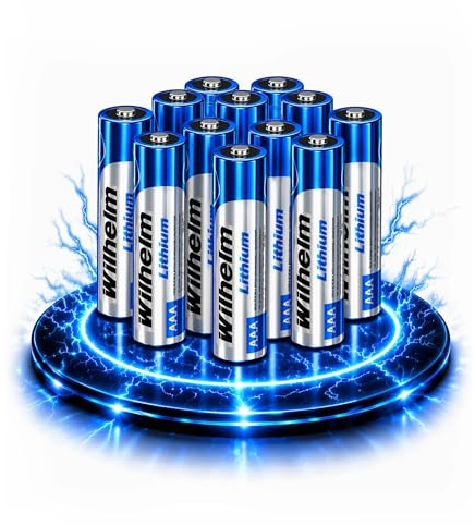 Wilhelm Lithium AAA Batterien Mikro LR03 1,5 V Lange Laufzeit – 12 Stück