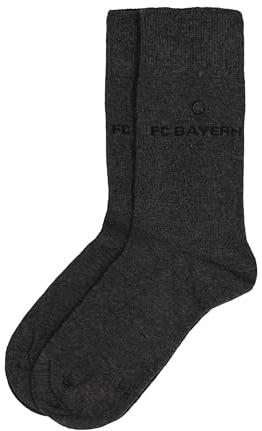 FC Bayern München I Business-Socken 2er-Set I Unisex I Grau I 43-46