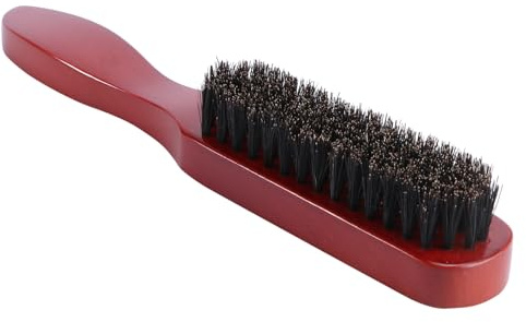 Beatifufu Schweineborsten Bartbürste mit Holzgriff für Bartreinigung und Bartstyling Handliches Körperpflegeprodukt für Männer