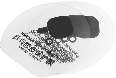 PATIKIL Película Protectora De Goma para Raqueta De Tenis De Mesa, 30 Paquetes De Película Adhesiva para Paleta De Ping Pong, Transparente Gris