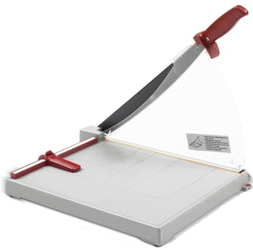 ZZHOPEN Professioneller A4/A3-Papierschneider – Präzisions-Guillotine-Hebelschneider für Papier, Fotos, Bastelkarton und mehr – Arbeitsplattenwerkzeug (A4)