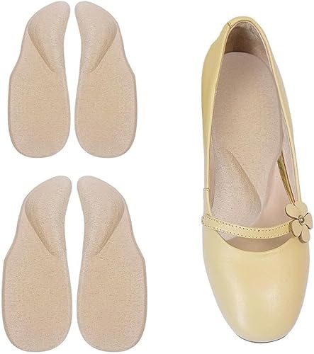 FDEETY 2 Paires Semelles Orthopédiques Taille S Anatomiques Soutien Voûte Plantaire Coussin Talon Soulagement Fasciite Plantaire Pieds Plats