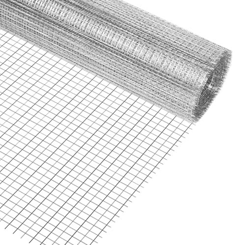 AMFUN Drahtgitter Feinmaschig, Maschendraht Drahtgeflecht 300mm*6m für Insektengitter Mäusedraht, mit 6 mm Maschenweite, Wühlmausgitter für Hochbeete, Feuerverzinkt