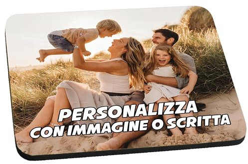 t-shirteria - Tappetino Mouse Personalizzato - Idea Regalo per Compleanno, Colleghi di Lavoro - Base Antiscivolo, Facile da Pulire - Perfetto per Postazioni Gaming e di Ufficio - 23x19 cm