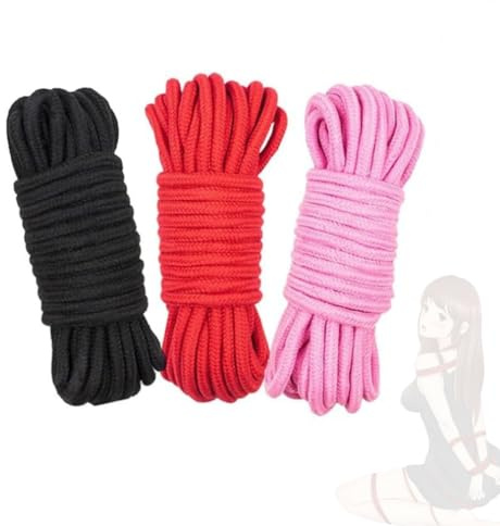 Set de 3 cuerdas de algodón coloridas para fiestas