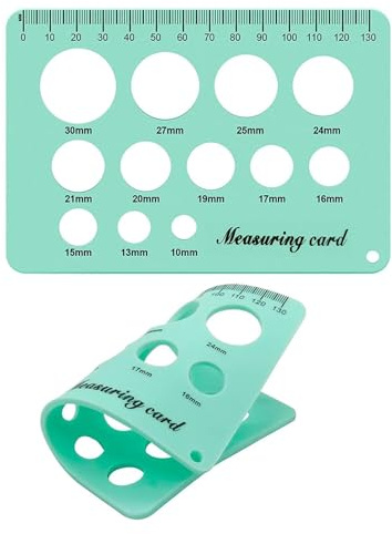 Silicone Nipple Measuring Ruler - Breastfeeding Flange Adjustment Guide, Pumping Measuring Tool | Soft Silicone Nipple Seasoning, Nursing Gauge Chart for a e