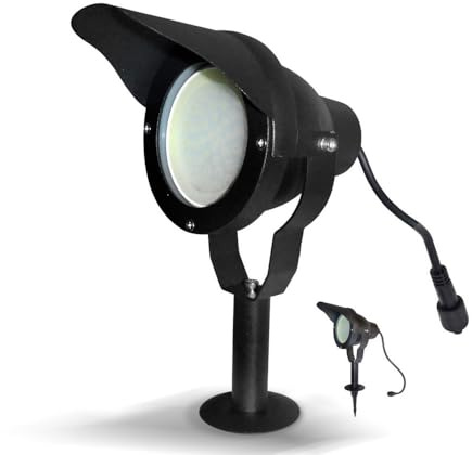 PRO CONNECT LED Gartenstrahler 10 W 230V Schwarz mit Erdspieß | Wasserdicht | Einfach im Boden verankern | Für Garten, Terrasse, Beete & Wege