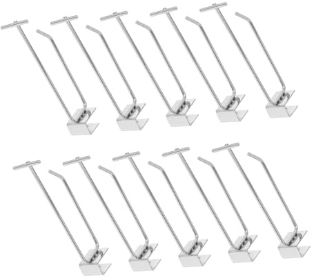 ABOOFAN 10piezas Ganchos Para Estantes De Supermercado Ganchos Para Paneles Metálicos Para Tableros Perforados Para Organizar Tiendas Multiusos Para Herramientas Para Colgar La Pared