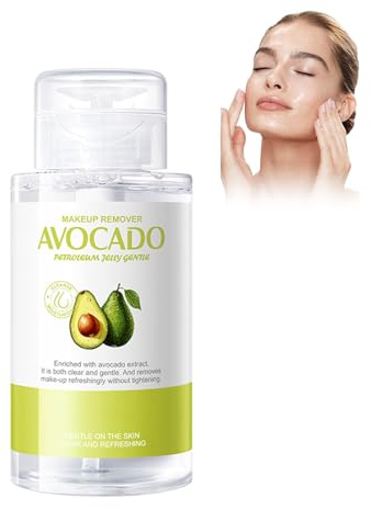 Avokado Djuprengörande rengöringsolja, 300 ml borttagningsvatten, makeupborttagare, make-up, borttagningsolja, ansiktsrengöring för borttagning av smink lämnar en silkeslen hudkänsla