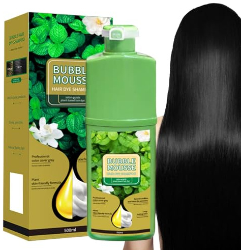 Foam Hair Dye – 500ml Bubble Mousse Shampoo | Natural Haîr Coloring Foam | Gentle Conditioning Formula | Easy Application Haiŕ Care Solution | Vibrant Color Long Lasting Hair Tŕeatment