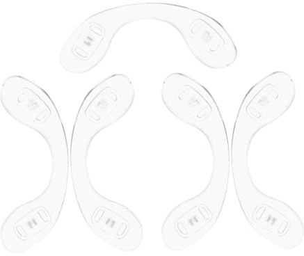 Cabilock Lot De 5 Plaquettes Nasales Antidérapantes Pour Lunettes Support De Nez Pour Lunettes Protection Nasale En Gel De Silice