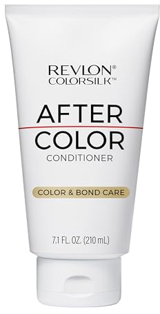 REVLON ColorSilk After Color Conditioner, Moisturizing & Strengthening Hair Care, Bond Repair with Vegan Keratin, For All Hair Colors & Types, 7.10 fl oz