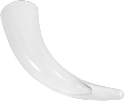 SHINEOFI Corne à Boire en Verre 550 Ml Grosse Taille Verre Transparent pour Cocktails et Jus Chope Viking Médiévale Originale pour Apéritifs Festifs et Soirées à Thème