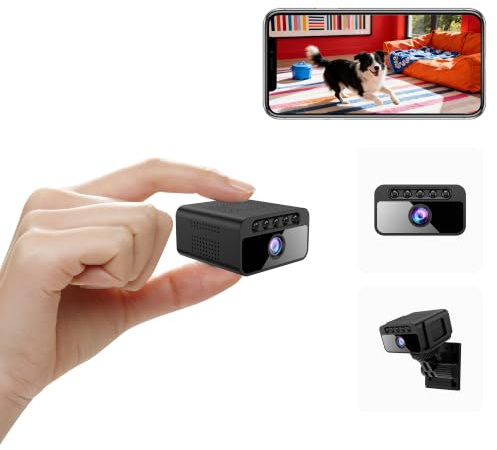 AOBOCAM Camera Espion WiFi 4K avec Cloud – Caméra de Surveillance Intérieure sans Fil (128, Go) | Camera Espion WiFi 4K avec Cloud – Caméra de Surveillance Intérieure sans Fil, Vision Nocturne Grand Angle 150°