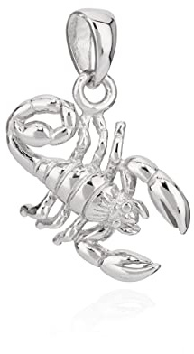 NKlaus ciondolo piccolo segno zodiacale scorpione argento 925 13x11mm oroscopo zodiacale 11296