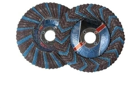 EdvenA 2 Dischi lamellari curvi da 125 mm da 5 Pollici, Dischi abrasivi, Mole da 80 Grana, Lame for smerigliatrice angolare