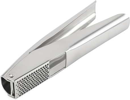 TEKONDA Knoblauchpresse Garlic Crusher Knoblauchschneider Ingwer Presse Knoblauchpresse Edelstahl für Küche Restaurant Barbecue Home Dining, YSQ-01