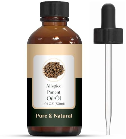 Bio-Zing-Piment-Pimentöl (Pimenta dioica) | Reines und natürliches ätherisches Öl für Hautpflege, Haarpflege, Aroma und Diffusoren – 30 ml