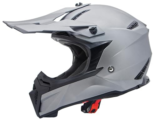 Zorax ZOR-X309 Motocross Helmet - Grey M (57-58cm)