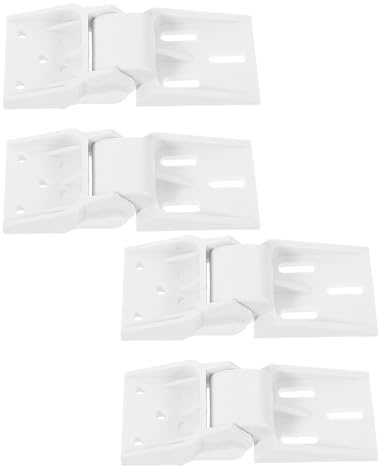 HOUDERCO Bisagras de Plástico Operación Estable y Reemplazo de Color Blanco para Pack de 4 Piezas para Congeladores Pequeños para Aplicaciones Comerciales y Domésticas