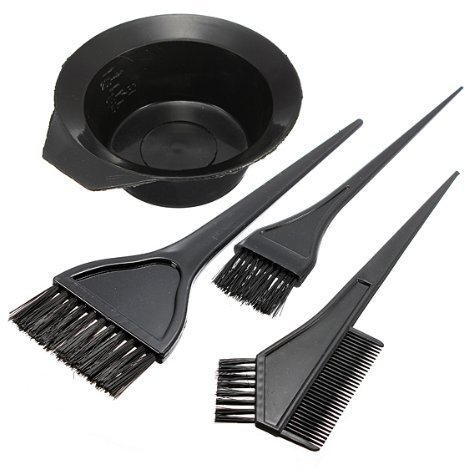 Ogquaton Hair Set Dye Hair Tool Hair Dye Coloring DIY Beauty Salon Tool Kit Hairdressing Brushes Bowl Dye Brush Comb Bowl Tint Tool Kit Creative and Useful