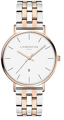 Liebeskind Berlin Damen Armbanduhr – Klassische Quarzuhr 34 mm – Edelstahlarmband – 3 ATM wasserdicht – Perfekt für den Alltag