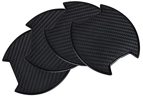 VDARK Auto Türgriffschoner Auto Türgriff Film Aufkleber Lackschutzfolie für Auto-Türgriffe Universal TPU Auto Türgriff Schutzfolie Zubehörteile Außen für Auto Griffmulden Griffschalen Schwarz 4 Stück